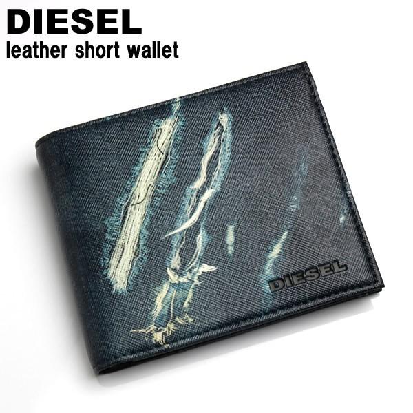 DIESEL ディーゼル小銭入れ付2つ折り財布財布二つ折りメンズデニム