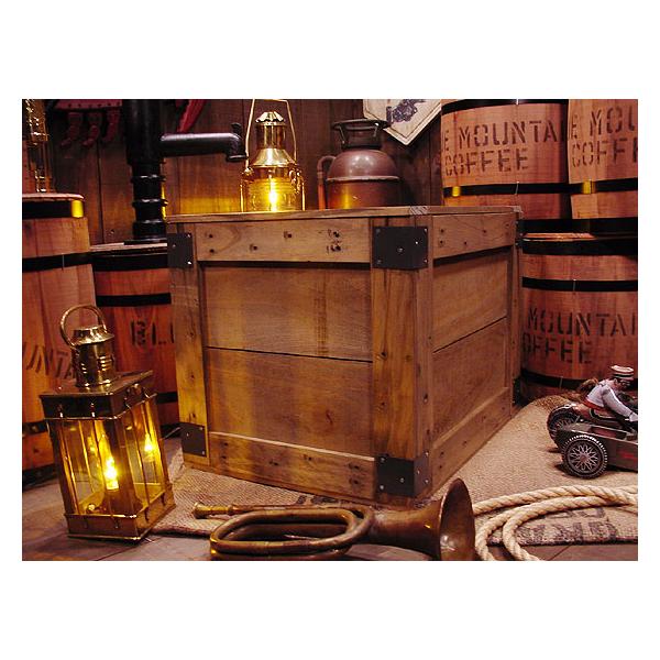 輸出用木箱 -Aタイプ-茶 LLサイズ アメリカ雑貨 アメリカン雑貨