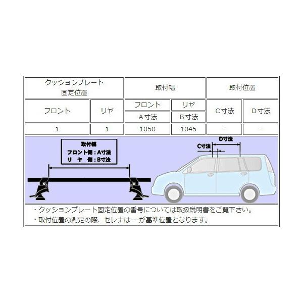 セレナ C25(H17.5〜H22.11) タフレック キャリア+アタッチメント