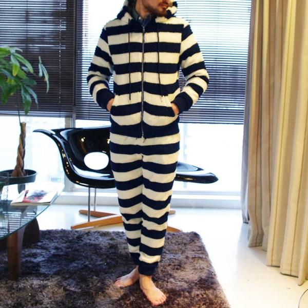 パイルパーカー パイルパンツ セットアップ メンズ ボーダー パイル