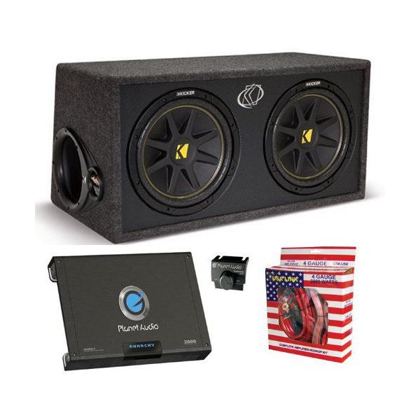 Kicker(キッカー) DC12 DUAL 12インチ 600W Loaded Car サブウーファー + Box + 2000W アンプ  +アンプキ /【Buyee】 Buyee - Japanese Proxy Service | Buy from Japan!