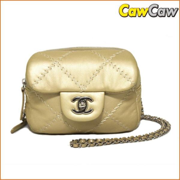 シャネルCHANEL チェーンウォレットマトラッセウルトラステッチ