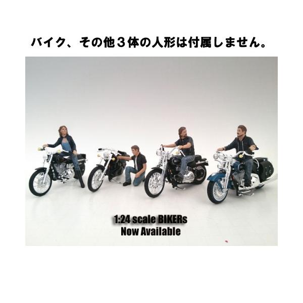バイカーフィギュア☆インディーズ作家 1/24 American Diorama BIKER - ACE 男性 バイカー バイク乗り