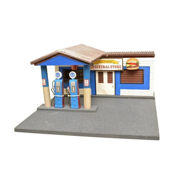 1/24 American Diorama Gas Station Diorama ルート66 ガソリンスタンド ジオラマ 模型 /【Buyee】