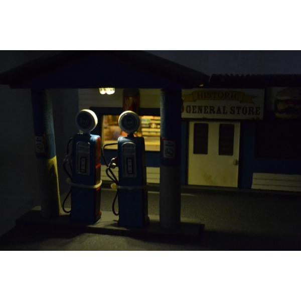 1/24 American Diorama Gas Station Diorama ルート66 ガソリン