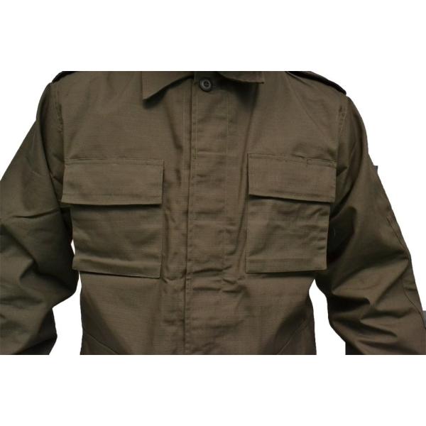 【上下セット】OD戦闘服 マケドニア国境警察OD戦闘服上下セットX-LARGE新品 徽章付き