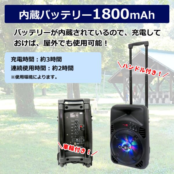 オーディオ機器 CICONIA CT-X08BS ポータブルスピーカー ワイヤレス