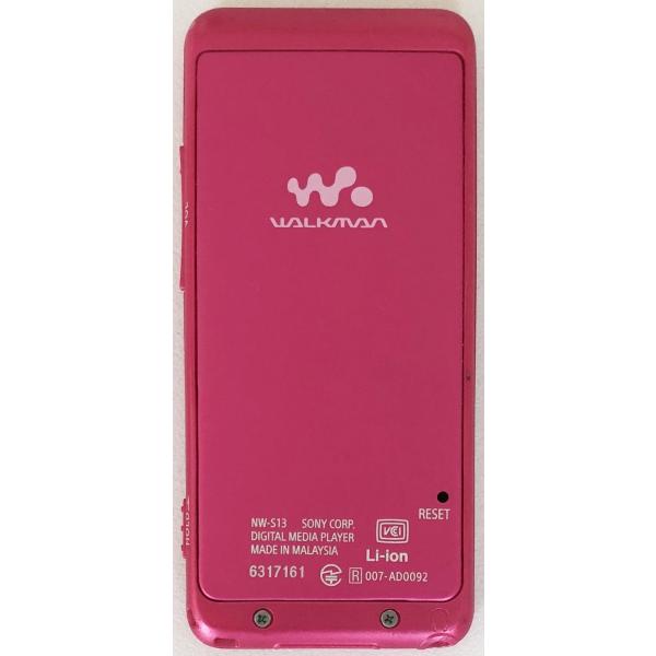 SONY Walkman（ソニーウォークマン）Sシリーズ、NW-S13（4GB）ピンク