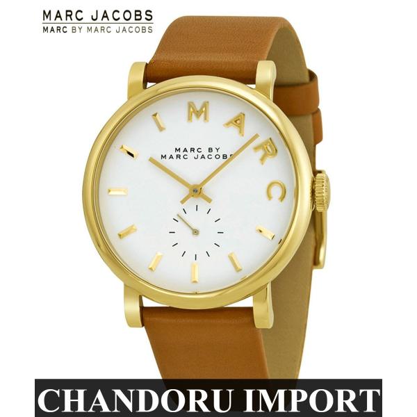 時計 MARC BY MARC JACOBS MBM1316 Marc By Marc Jacobs Baker White Dial Leather Ladies Watch
