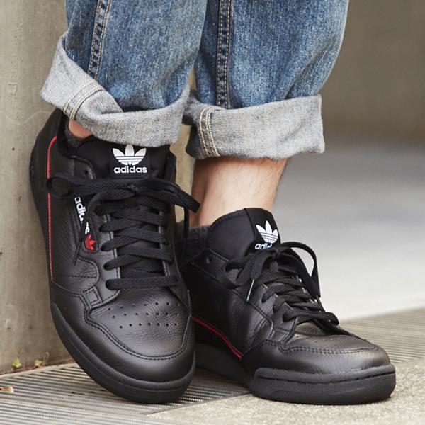 adidas Originals CONTINENTAL 80 (CORE BLACK/SCARLET/COLLEGIATE