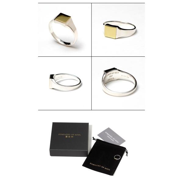 SYMPATHY OF SOUL シンパシーオブソウル Signet Ring Square Silver