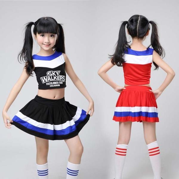 女の子 チアガール衣装 チア チアリーダー 衣装 キッズ 子供
