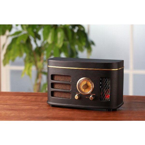 真空管風ラジオ 木製レトロデザイン 【5079m】 真空管風ラジオ 木製レトロデザイン 【5079m】 真空管風ラジオ 木製