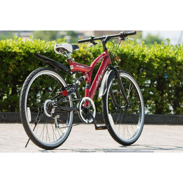 クロスバイク26インチ マイパラス M-650-2-NV ネイビー（My Pallas 