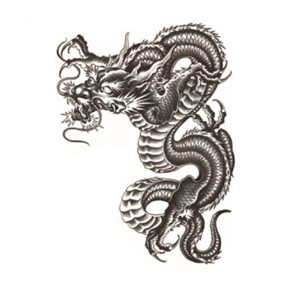 タトゥーシール 本物 リアル ドラゴン 竜 飛竜 龍 和 DRAGON 入れ墨