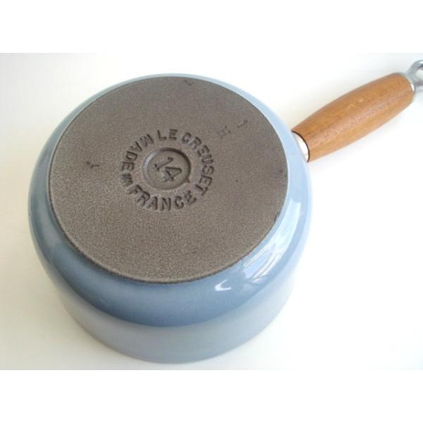 ルクルーゼ ソースパン ウッドハンドル#14 水色 LE CREUSET