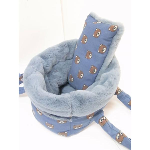 犬のキャリーバッグ 秋 冬 Toy Bear Denimキャリー ブルー circus