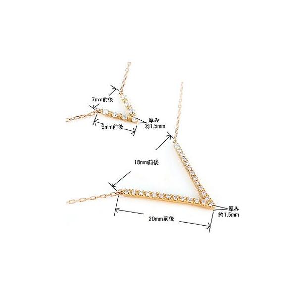ネックレス レディース ダイヤモンド 18金 2連 k18 ペンダント ピンク
