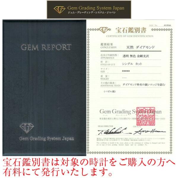 ジェムグレーディングシステムジャパン 宝石鑑別書 Gem Grading