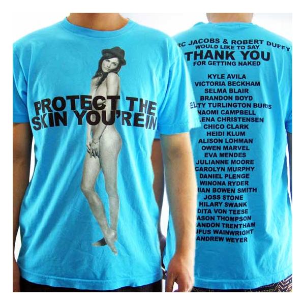 Marc by Marc Jacobs HELENA Nude Photo Charity S/S TEE Turquoise ...