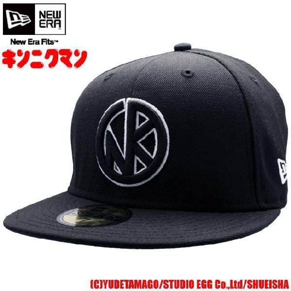 キン肉マン×ニューエラ キャップ ブラック ロゴ エヌケー ロゴ