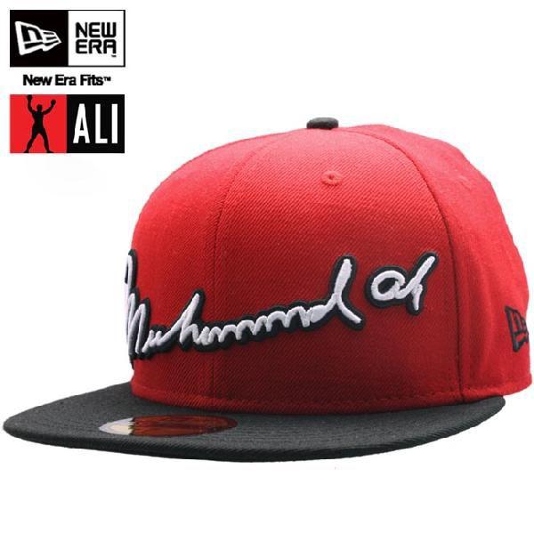 モハメド アリ × ニューエラ キャップ ツートーンボディー アリ シグネチャー スカーレット ブラック Muhammad Ali × New Era  Cap 2TONE BODY ALI SIGNATURE /【Buyee】