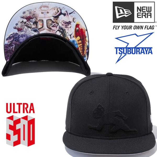 円谷プロダクション×ニューエラ 950 スナップバック キャップ ウルトラセブン シルエット ブラック Tsuburaya Pro×New Era  9FIFTY Under Visor Ultra Seven /【Buyee】