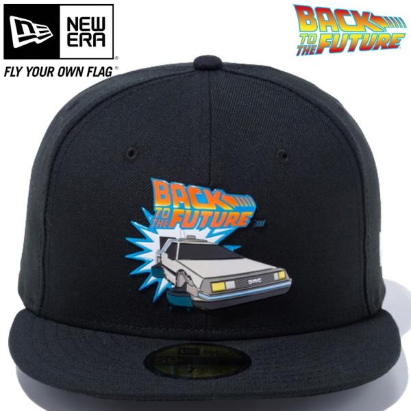ニューエラ バックトゥザフューチャー 59 fifty キャップ バックトゥザフューチャー×ニューエラ 5950キャップ マルチロゴ