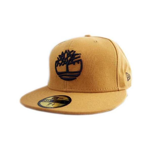New Era×Timberland Cap BROWN LOGO Wheat Brown ニューエラ  