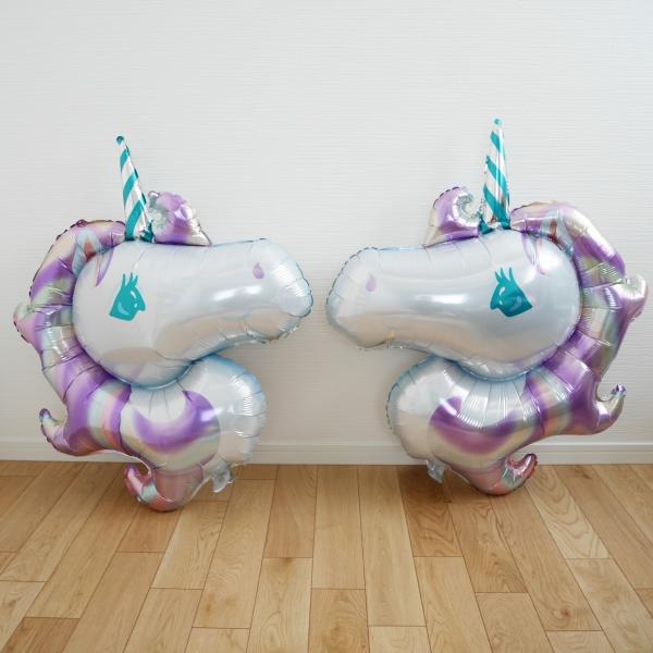 ユニコーン 誕生日 バースデー happybirthday 飾り アルミ