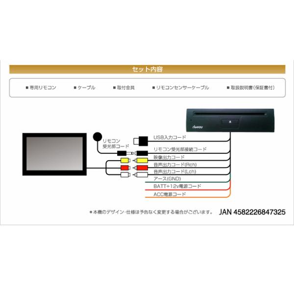 カイホウ/KAIHOU] 車載用DVDプレーヤー 品番 KH-DV201 - テレビ、映像機器
