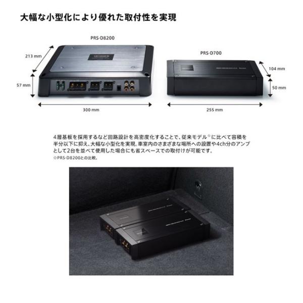 パワーアンプ カロッツェリア 車 2ch カーオーディオ 250W×2 ブリッジャブルパワーアンプ PRS-D700 (送料無料＆お取寄せ)  /【Buyee】