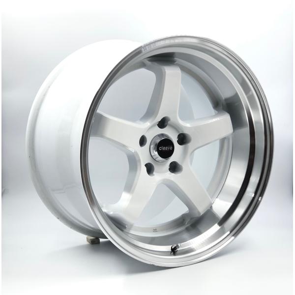CLEAVE RACING FL53 18x10.5J +15 5H-114.3 ホワイト/マシンド 2