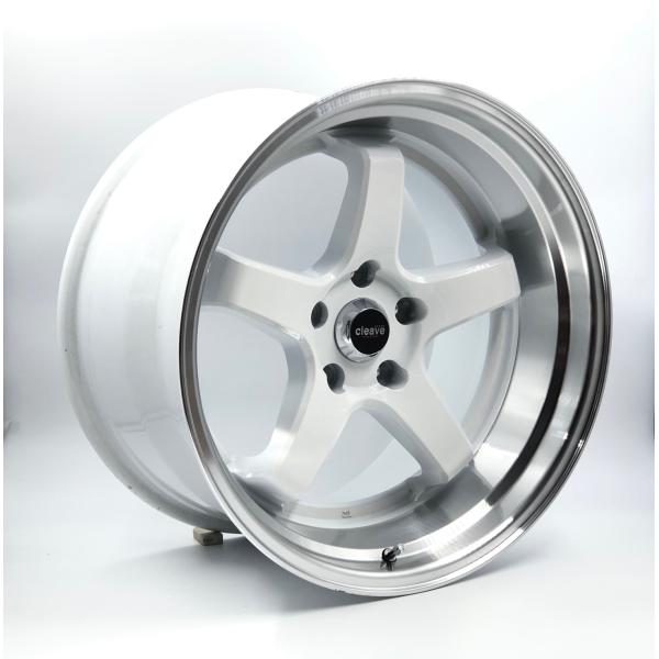 CLEAVE RACING FL53 18x10.5J +15 5H-114.3 ホワイト/マシンド 2本セット /【Buyee】