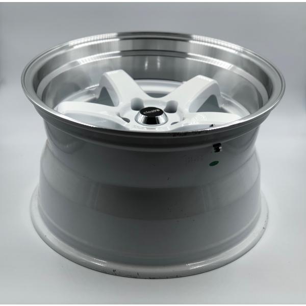 CLEAVE RACING FL53 18x10.5J +15 5H-114.3 ホワイト/マシンド 2