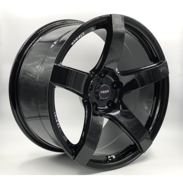 CLEAVE RACING TS54C 18x9.5J +18 5H-114.3 ブラック 2本セット S13 