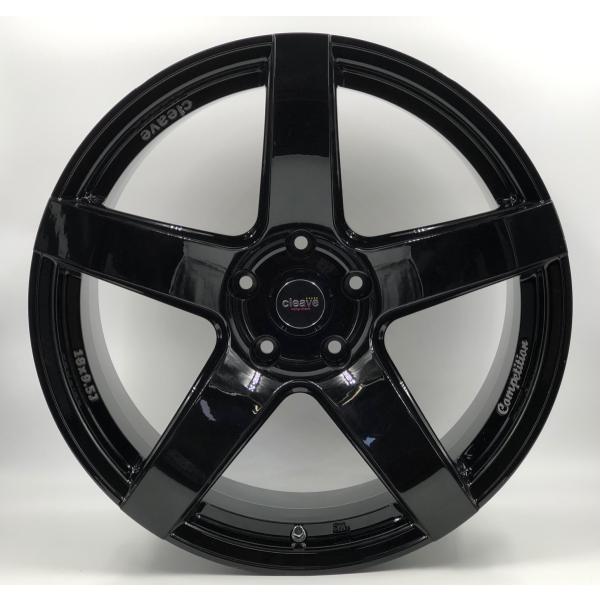 CLEAVE RACING TS54C 18x9.5J +18 5H-114.3 ブラック 2本セット S13