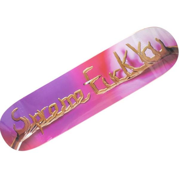 シュプリームSUPREME Fuck You Skateboard スケートボードデッキPINK