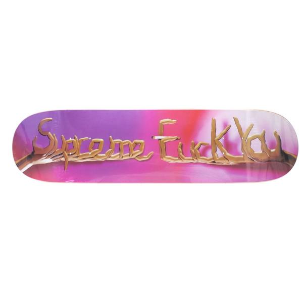 シュプリームSUPREME Fuck You Skateboard スケートボードデッキPINK