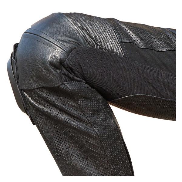 パンチングレザーパンツ MP03 本革 牛革 メンズ バイク用パンツ