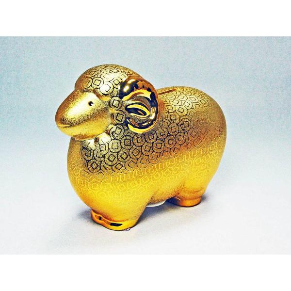 羊 幸運の金色 置物 羊年 陶磁器 縁起物 風水 金運 /【Buyee】 Buyee