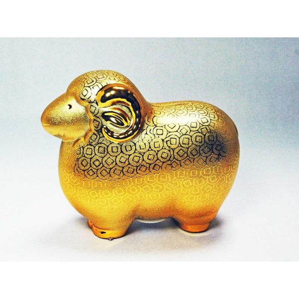 羊 幸運の金色 置物 羊年 陶磁器 縁起物 風水 金運 /【Buyee】 Buyee
