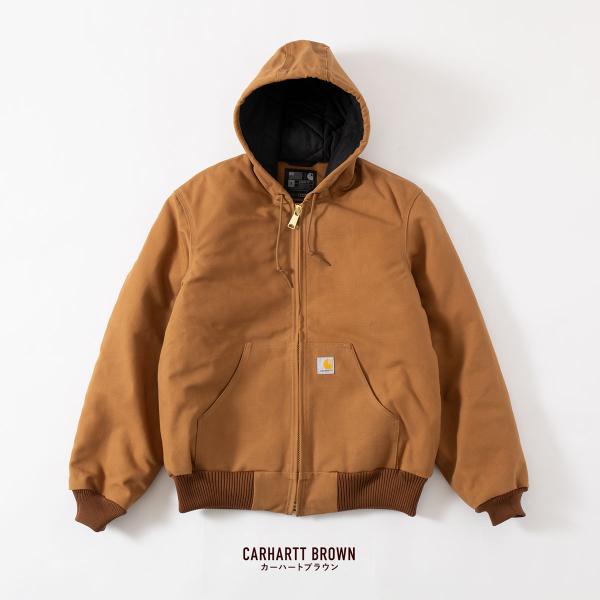 カーハート アクティブ ジャケット J140 ルーズフィット フランネルキルトライナー Carhart 中綿ジャケット パーカー ジップフーディー  /【Buyee】