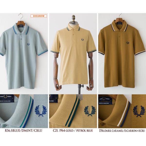 フレッドペリー ポロシャツ M12 英国製 FRED PERRY メンズ ラインポロ