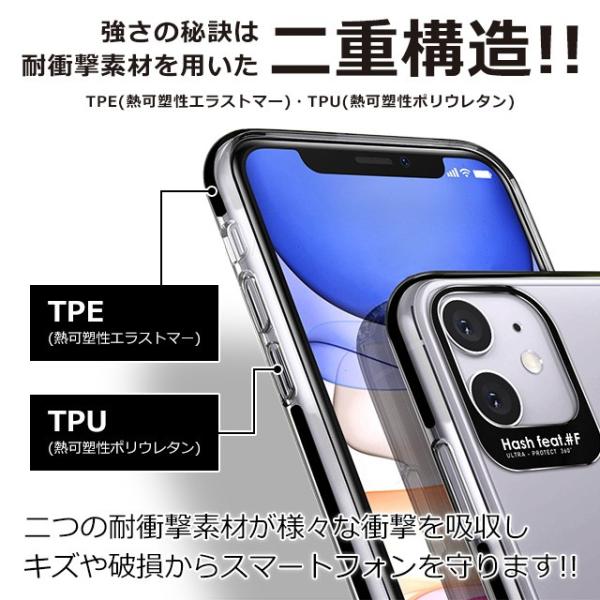 スマホケース iPhone11/11 Pro/SE(第2世代)/8/7 NIJISUKE 耐衝撃