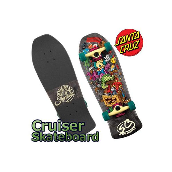 Santa Cruz Skate Simpsons Bart Toybox Mini Cruzer Skateboard Deck 