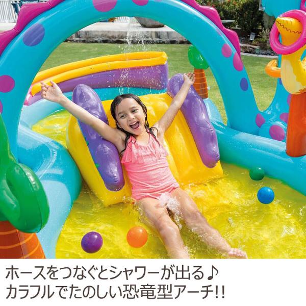 INTEX☆すべり台付き おもちゃ付き ビニールプール☆ダイナランド プレイセンター すべり台 大型 可愛い キッズ用 子供用 こども用 家庭用プール  恐竜 /【Buyee】 Buyee - Japanese Proxy Service | Buy from Japan!