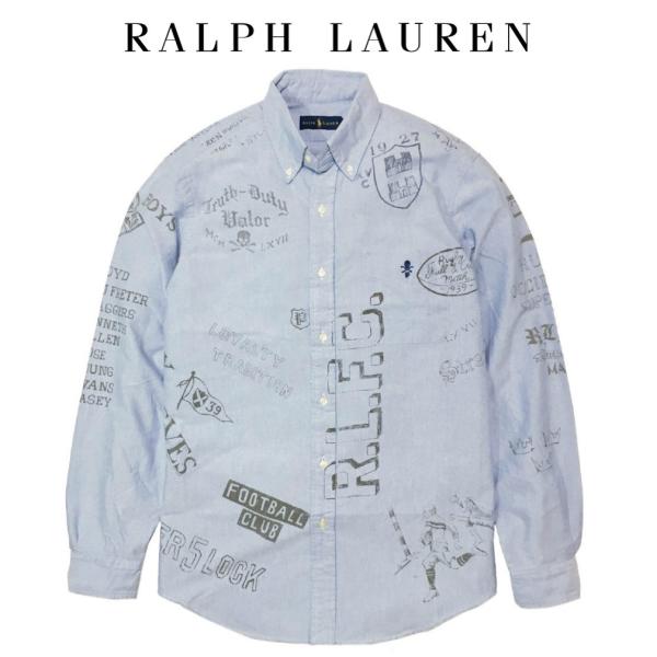 新品　ポロラルフローレン　長袖シャツ　ペイント柄 ポロ ラルフローレン ペイント 長袖 ボタンシャツ Polo Ralph