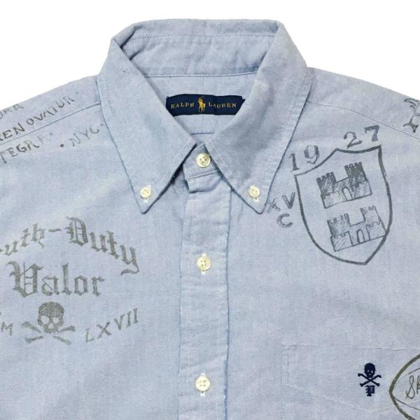 新品　ポロラルフローレン　長袖シャツ　ペイント柄 ポロ ラルフローレン ペイント 長袖 ボタンシャツ Polo Ralph