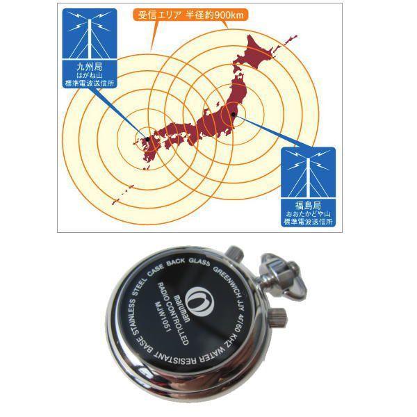 電波】マルマン 懐中時計 maruman グリニッジ GREENWICH